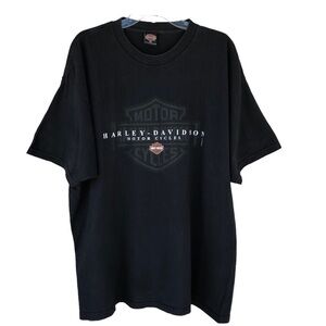 Vintage 2000 Harley Davidson Cotton Made In Usa Crew Neckline Short sleeve 2XL